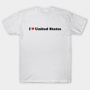 I Love United States T-Shirt